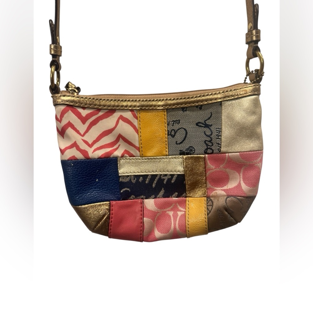 ✨HP✨Coach Vintage Multicolor Patchwork Crossbody Bag